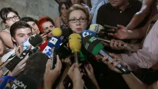 La consejera de Hacienda de la Junta de Andalucía a la salida del Consejo de Política Fiscal
