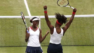 Las tenistas estadounidenses, Serena y Venus Williams
