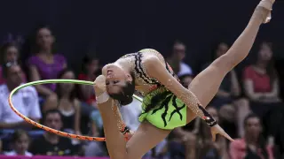 La gimnasta leonesa Carolina Rodríguez.