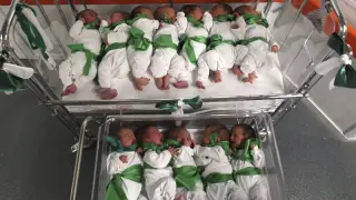 Para estos bebés, es su primer San Lorenzo
