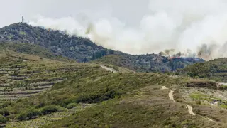 Incendio en la isla de La Gomera