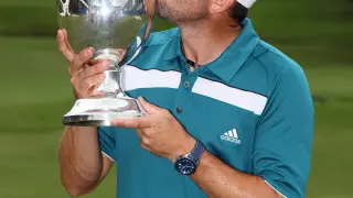 Sergio García celebra su victoria