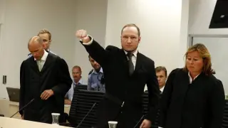 Breivik, poco antes de conocer su condena