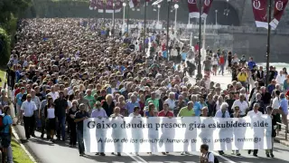 Miles de personas pidieron en San Sebastián la liberación de Bolinaga