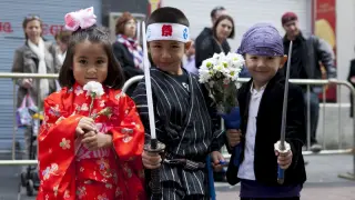 Imágenes de la Ofrenda de flores a la Virgen del Pilar del año 2012