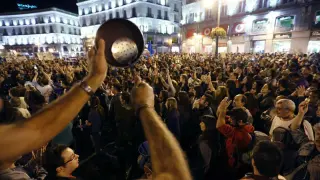 Imágenes del 15M en Puerta del Sol.