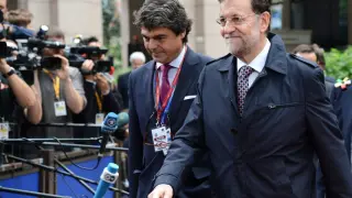 Mariano Rajoy este jueves en Bruselas