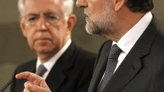Mario Monti y Mariano Rajoy
