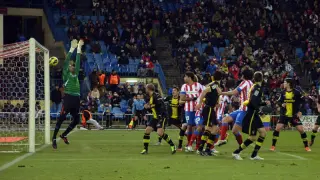 Imagen del primer gol del Atleti al Real Zaragoza