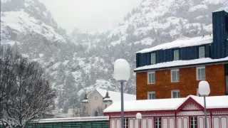 Nieve en el Balneario de Panticosa