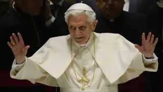 Benedicto XVI durante la audiencia pública