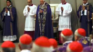 Benedicto XVI ofició este miércoles la misa del Miércoles de Ceniza
