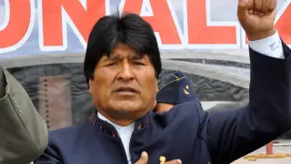El presidente Evo Morales anunció la expropiación de Sabsa en un aeropuerto de Bolivia.