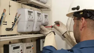 Un contador de electricidad