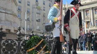 Homenaje a los caídos en los Sitios, este sábado en la plaza de España