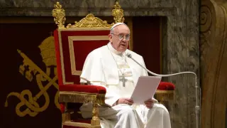 El Papa Francisco, este viernes en el Vaticano