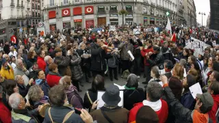 La Orquesta Solfónica ha acompañado la manifestación con su música