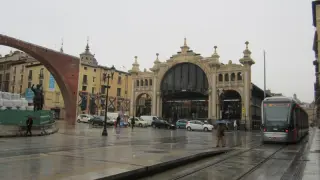 El Mercado Central de Zaragoza, este martes.