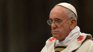 El papa Francisco, durante la Misa Crismal