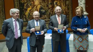 Rudi, en la entrega de la Medalla e Insignia del Real Instituto de Estudios Europeos.