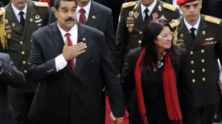 Nicolás Maduro, en la ceremonia de investidura como presidente