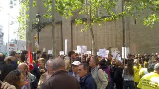 Los trabajadores de Mondelez en la manifestación del Primero de Mayo