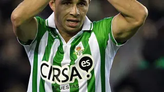 Delantero del Real Betis Balompié Rubén Castro