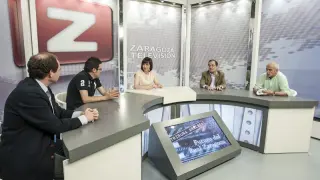 Un momento del debate sobre el Real Zaragoza en ZTV