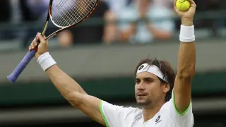 David Ferrer en Wimbledon