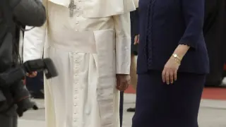 El Papa Francisco y la presidenta de Brasil, Dilma Rousseff