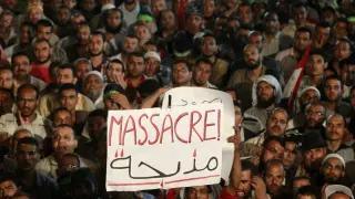 Miles de seguidores de Mursi se manifestaron este sábado en El Cairo
