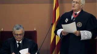 Eduardo Torres-Dulce, durante el nombramiento del nuevo fiscal superior de Cataluña.