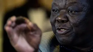 Morgan Tsvangirai, líder del opositor MCD