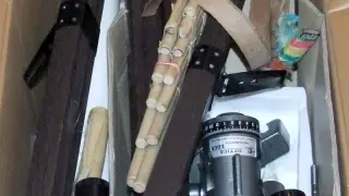 Objetos robados en varias sustracciones, entre ellos partes de un telescopio.