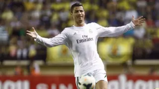 Cristiano Ronaldo, en el partido ante el Villarreal
