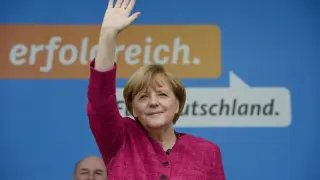Merkel, en el cierre de campaña