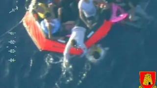 Imagen de archivo de un rescate en Lampedusa.