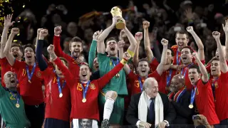 La selección española, campeona del mundo en Sudáfrica