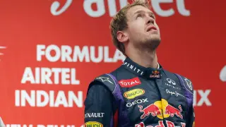 Vettel, en el podio de Nueva Delhi
