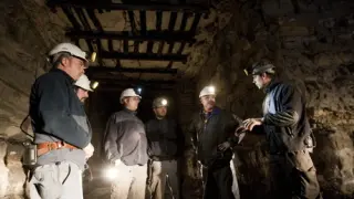 Mineros en Mequinenza