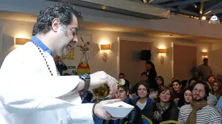 El cocinero Firo Vázquez, en las Jornadas del Aceite de Oliva Español de la revista 'Alcuza'