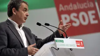 Zapatero, durante el Congreso Extraordinario del PSOE de Andalucía