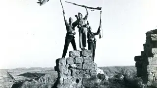 Monte Aragón tomado por las fuerzas republicanas, 30 de septiembre de 1936.