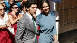 El torero Cayetano Rivera Ordoñez con su novia la presentadora Eva González.