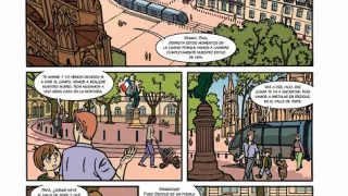 Primera página del cómic 'Paul y el misterio del Pau-Canfranc'.