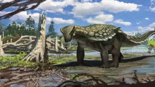 Recreación del nuevo dinosaurio descubierto en Ariño