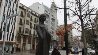 Esculturas en la Plaza de España