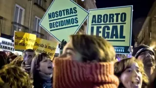Unas 500 personas participaron en la manifestación de Madrid contra el aborto