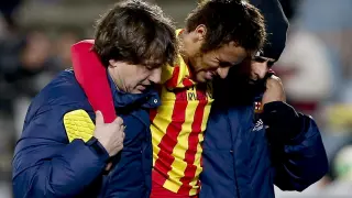 Neymar, se lesiona