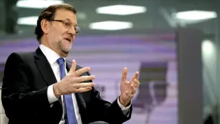 Mariano Rajoy, en un momento de la entrevista.
